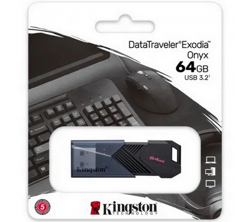 USB Флеш-Драйв  64Gb  Kingston  DT Exodia Onyx USB 3.2