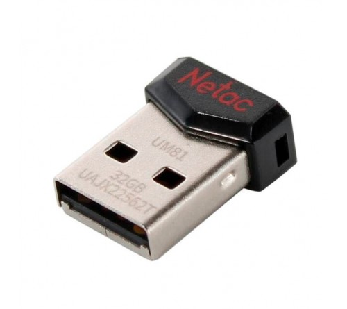 USB Флеш-Драйв    4Gb  Netac UM 81 Metal Black