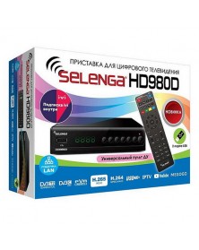 Приставка для цифрового TV DVB-T2 Selenga (HD 980D)..