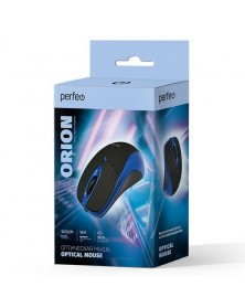 Мышь Perfeo  Orion                          (USB, 1000dpi,Optical) Black-Blue (PF_A4792) Коробка