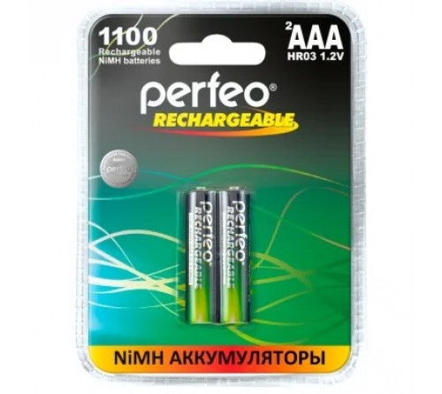 Аккумулятор PERFEO      R03 AAA BL2 NI-MH 1100mAh  1.2v (2/20)