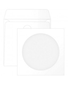 Конверты под диски бумажные с прозрачным окном               (100)(1000)..