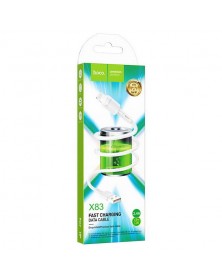 Кабель  USB - 8-pin Hoco X  83 1.0 m, 2.4A, White, коробочка Пластик