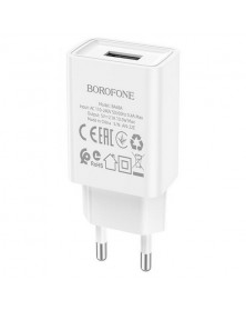 Сетевое Зарядное Устройство 220V- 1*USB выход   Borofone BA 68A  2.1A White..