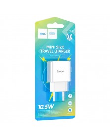Сетевое Зарядное Устройство 220V- 1*USB выход   Hoco C106A  2.1A White..