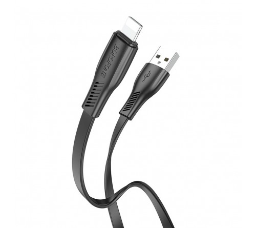 Кабель  USB - Lighting iPhone Borofone BX 85 1.0 m,2.4A Black,коробочка Пластик