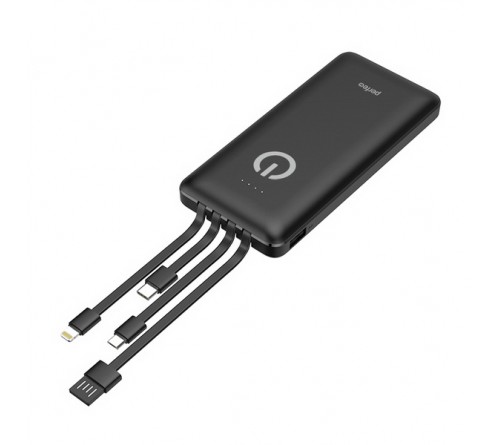 Внешний Аккумулятор Power Bank Perfeo Absolute                             20000 mAh 1*USB 2.1A Black, MicroUSB, Lighting iPhone, Type-C (PF_D0163)