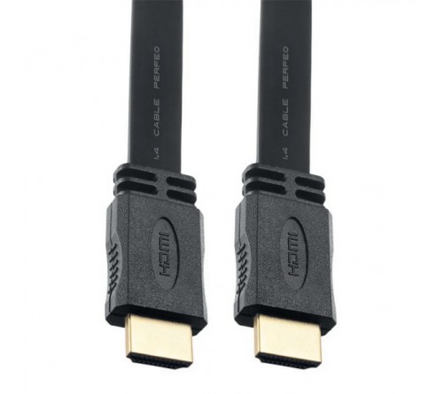 Кабель  Perfeo (H1301) HDMI A вилка - HDMI A вилка 1.4b 1,0 м, в пакете (  30) Плоский