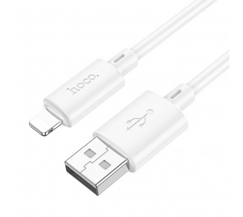 Кабель  USB - Lighting iPhone Hoco X 88 1.0 m,2.4A, White,коробочка Пластик