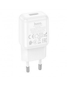 Сетевое Зарядное Устройство 220V- 1*USB выход   Hoco C 96A  2.1A White..