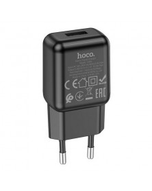 Сетевое Зарядное Устройство 220V- 1*USB выход   Hoco C 96A  2.1A Black..