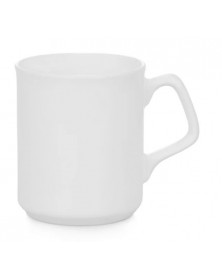 Кружка белая закругленная каёмка, треуг.ручка, 270мл для субл.. Кружка белая закругленная каёмка, треуг.ручка, 270мл для субл..