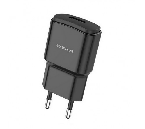 Сетевое Зарядное Устройство 220V- 1*USB выход   Borofone BA 48A  2.1A Black