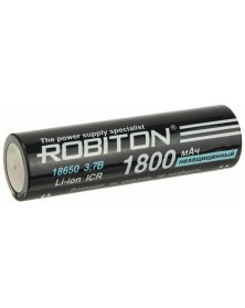 Аккумулятор   Li-ion Robiton 18650 PC1 3.7V 1800mAh без защиты с ПЛОСКИМ ко..