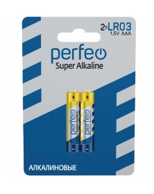 Батарейка PERFEO            LR03  Alkaline  (  2BL)(60)(240)  Super Alkalin..