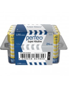 Батарейка PERFEO            LR6  Alkaline  (24)(120)  Plastic Box 24   Supe..