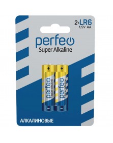 Батарейка PERFEO            LR6  Alkaline  (  2BL)(60)(240)  Super Alkaline..