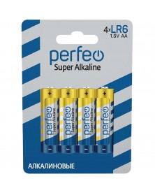 Батарейка PERFEO            LR6  Alkaline  (  4BL)(120)(360)  Super Alkalin..