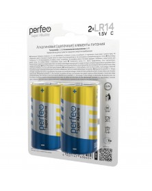 Батарейка PERFEO            LR-14  (2BL)(20)(100) 1.5V Super Alkaline..