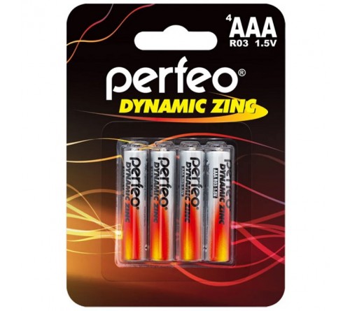 Батарейка PERFEO           R03  (4BL)(120)(960)  Блистер Dynamic Zinc