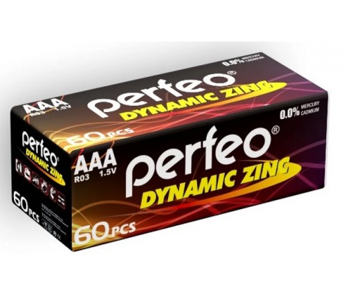 Батарейка PERFEO           R03 - 4S  (60)(1200) Dynamic Zinc