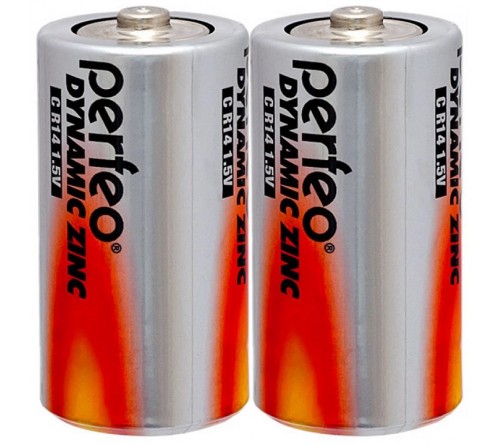 Батарейка PERFEO          R14 C Shrink 2 Dynamic Zinc 1.5V (24/288)