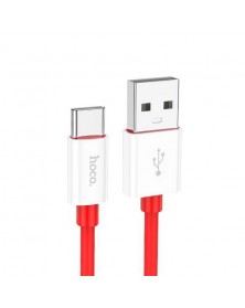 Кабель  USB - Type C Hoco X 87 1.0 m,3.0A, Red,коробочка Пластик