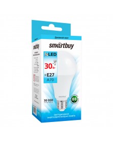 Лампа светодиодная SmartBuy (LED) A70-  30W-4000K E27 Белый свет..