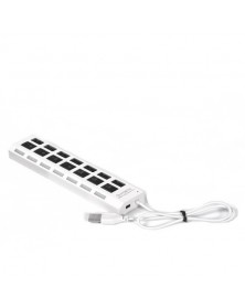 USB-концентратор SmartBuy (SBHA-7207-W) White с выключателями..