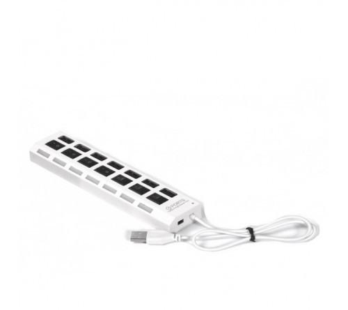 USB-концентратор SmartBuy (SBHA-7207-W) White с выключателями