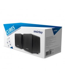 Колонки Smart Buy (SBA 4650)                2.0 (2*   3W)  Cubes Дерево, Bl..