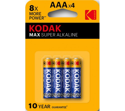 Батарейка KODAK             LR03  Alkaline  (  8+2 BL)(120)(480) XTRALIFE Alkaline