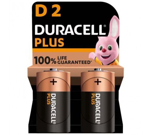 Батарейка DURACELL     LR20  PLUS  Alkaline  (2BL)(20) 