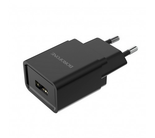 Сетевое Зарядное Устройство 220V- 1*USB выход   Borofone BA 19A  1.0A Black
