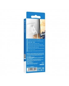 Кабель  USB - MicroUSB Borofone BX 91 1.0 m,2.4A White,коробочка ..