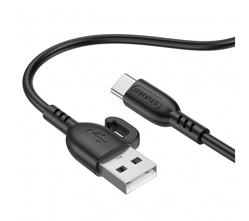 Кабель  USB - Type C Borofone BX 91 1.0 m,3.0A Black,коробочка Пластик