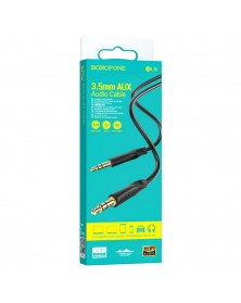 Кабель  AUX 3.5 Jack вилка - 3.5 Jack вилка   1,0 м, Borofone BL16 Black, к..