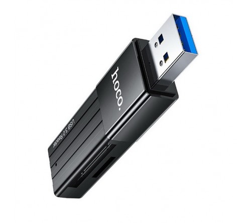 USB-картридер  HOCO (HB 20)  SD/MicroSD Black USB 3.0