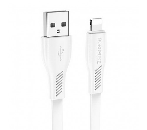 Кабель  USB - 8-pin Borofone BX 85 1.0 m,2.4A White,коробочка Пластик