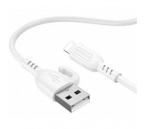 Кабель  USB - 8-pin Borofone BX 91 1.0 m,2.4A White,коробочка