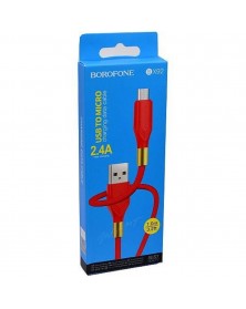 Кабель  USB - Lighting iPhone Borofone BX 92 1.0 m,2.4A Red,коробочка..