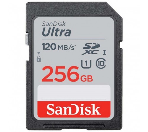 Карта памяти  SDXC  256Gb (Class  10)  SanDisk Ultra UHS-1 120MB/s