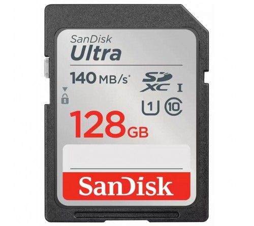 Карта памяти  SDXC  128Gb (Class  10)  SanDisk Ultra UHS-1 140MB/s 