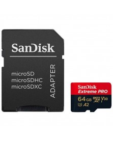 Карта памяти  MicroSDXC     64Gb (Class  10)  Sandisk +  Адаптер SD Extreme..