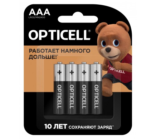 Батарейка OPTICELL BASIC LR03 BL4   1.5 v   (4/48/192)