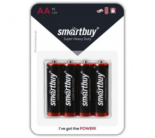 Батарейка SMARTBUY      R6  (4BL)(48)(960)
