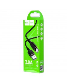 Кабель  USB - Type C Hoco X 95 1.0 m,3.0A, Black, коробочка Ткань..