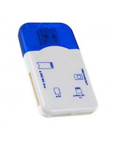 USB-картридер  Perfeo (PF-VI-R010 Blue)    SDHC,SDXC,MicroSD,MS,M2 Blue (PF..