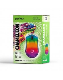 Мышь Perfeo  Chameleon               (USB,12800dpi,Optical) Black Игровая R..