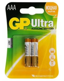 Батарейка GP ULTRA       LR03  Alkaline 1,5 V     (  2BL)(20)(160)